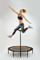Trampolínka  Jumping ŠPORT  8 hranná  RUŽOVÝ výplet                                                              