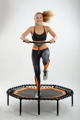 Trampolínka  Jumping ŠPORT  8 hranná  RUŽOVÝ výplet                                                              