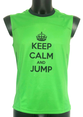 Tielko "KEEP CALM and JUMP" zelené