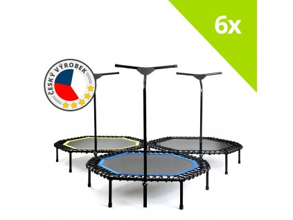 6 x JumpingSPORT trampolína profi 8HT