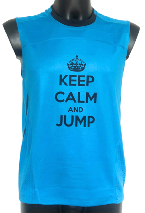 Tielko "KEEP CALM and JUMP" modré 