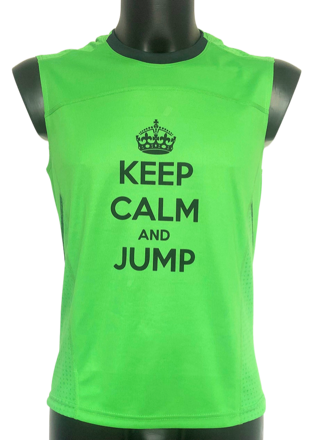 Tielko "KEEP CALM and JUMP" zelené